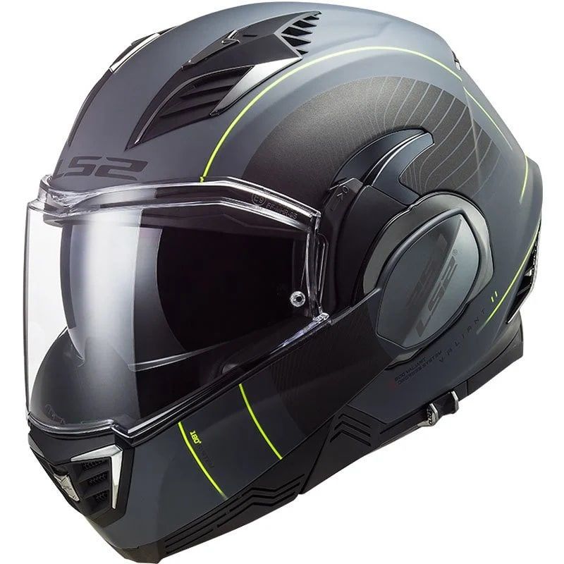 LS2 VALIANT 2 COOPER MAT TITANIUM-SİYAH KASK