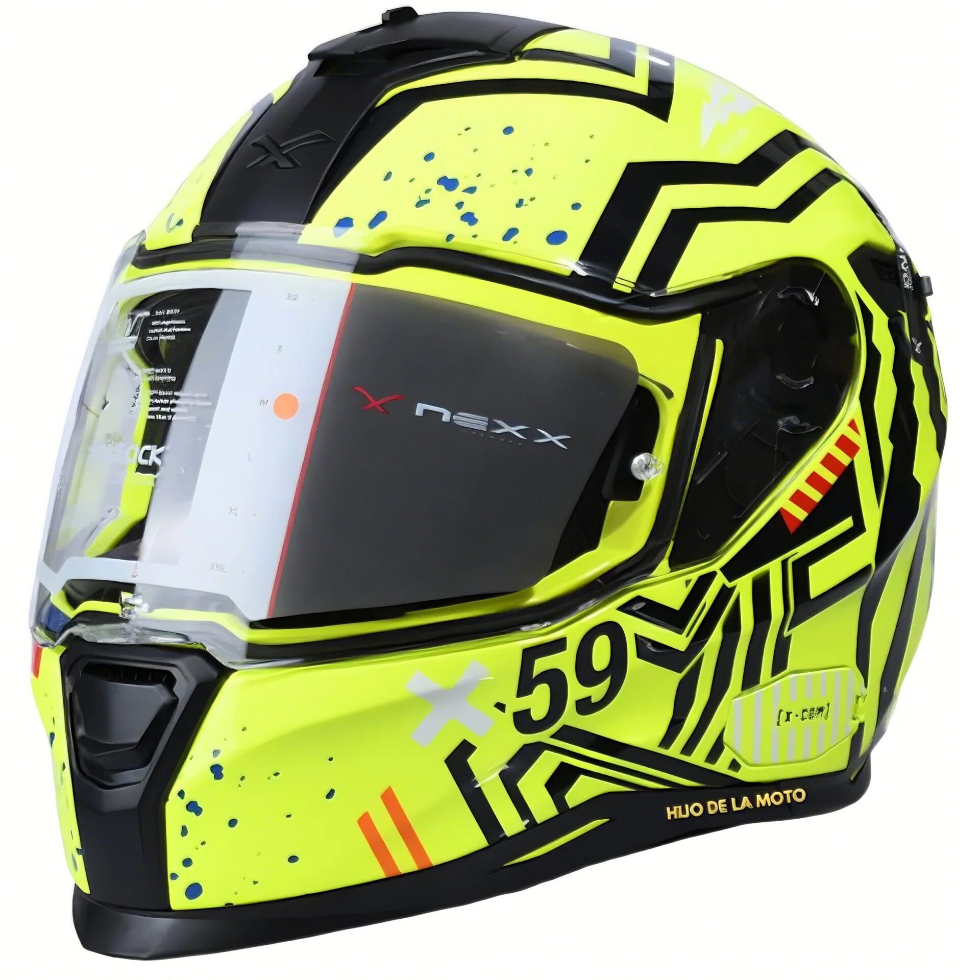 NEXX SX.100 ENIGMA NEON SARI-SİYAH KASK