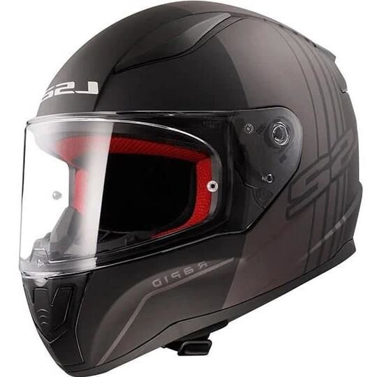 LS2 RAPID MULTIPLY MAT SİYAH-GRİ KASK