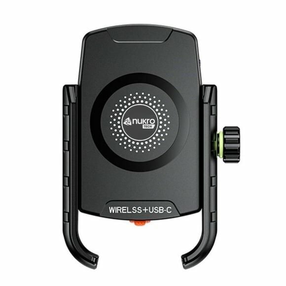 Nukrotech SF PLUS Wireless Şarjlı ve TYPE C Motosiklet Telefon Tutucusu