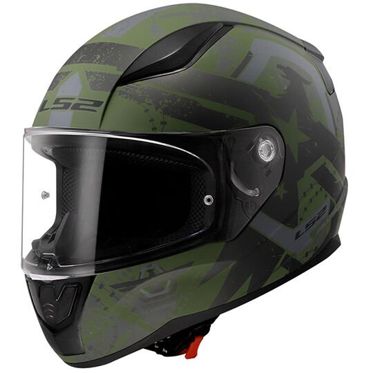 LS2 RAPID 2 THUNDER BIRDS MAT YEŞİL-SİYAH-GRİ KASK