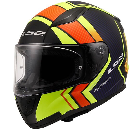 LS2 RAPID 2 EXTRA MAT NEON SARI-NAVY MAVİ KASK