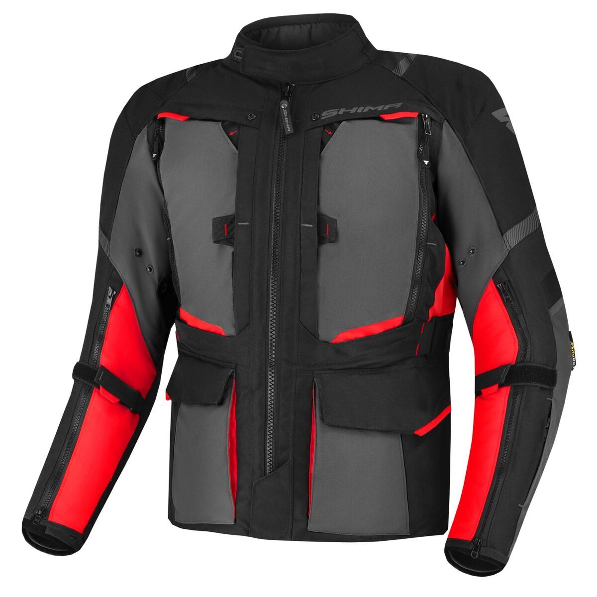 Shima Hero 2.0 Korumalı Motosiklet Montu Kırmızı