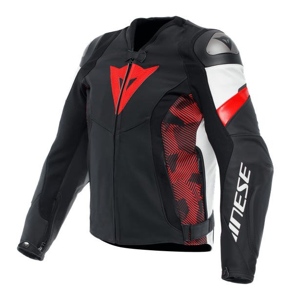 Dainese Avro 5 Blk Red Lava White Deri Mont