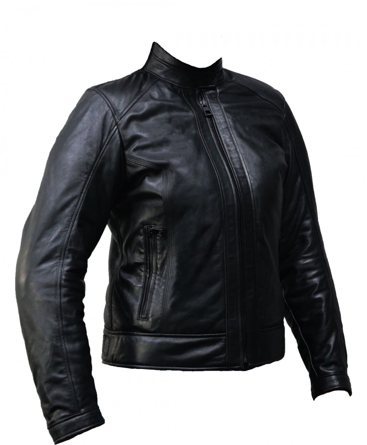 VEXO MOTO DERİ KADIN MONT SİYAH