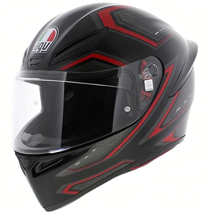 AGV K1S SLING MAT SİYAH-KIRMIZI KASK
