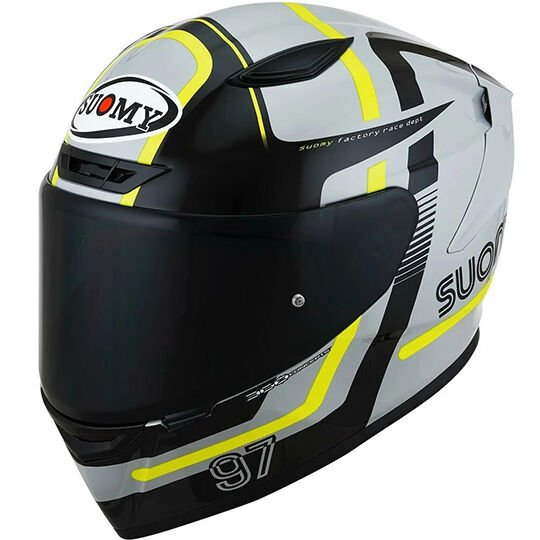 SUOMY TRACK-1 KASK NINETY SEVEN GREY-YELLOW