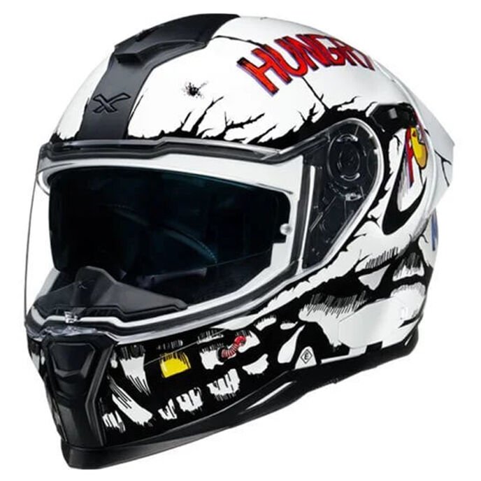 NEXX SX.100R HUNGRY MILES BEYAZ KASK