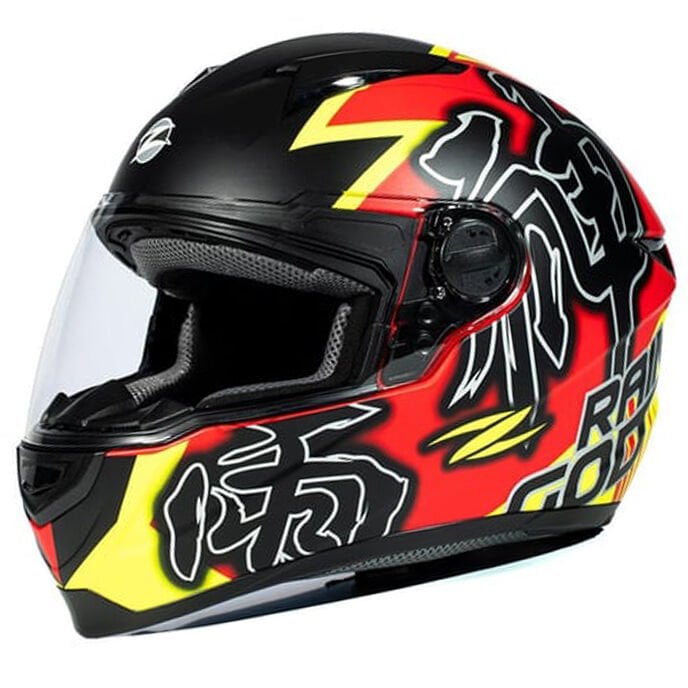 Zeus Zs-811A Al31 Mat Kırmızı Fluo Sarı Kapalı Kask