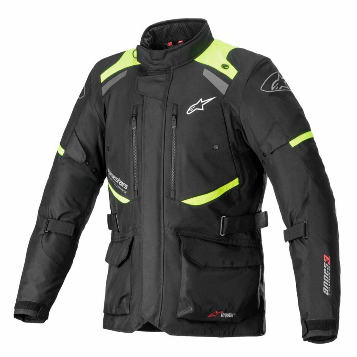 Alpinestars Andes V3 DryStar Korumalı Motosiklet Montu Siyah / Sarı