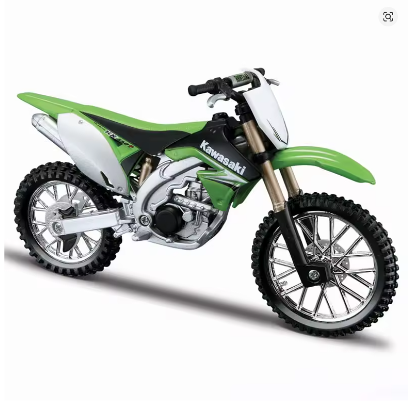 Kawasakı Cross Maket Model Motosiklet Küçük Boy