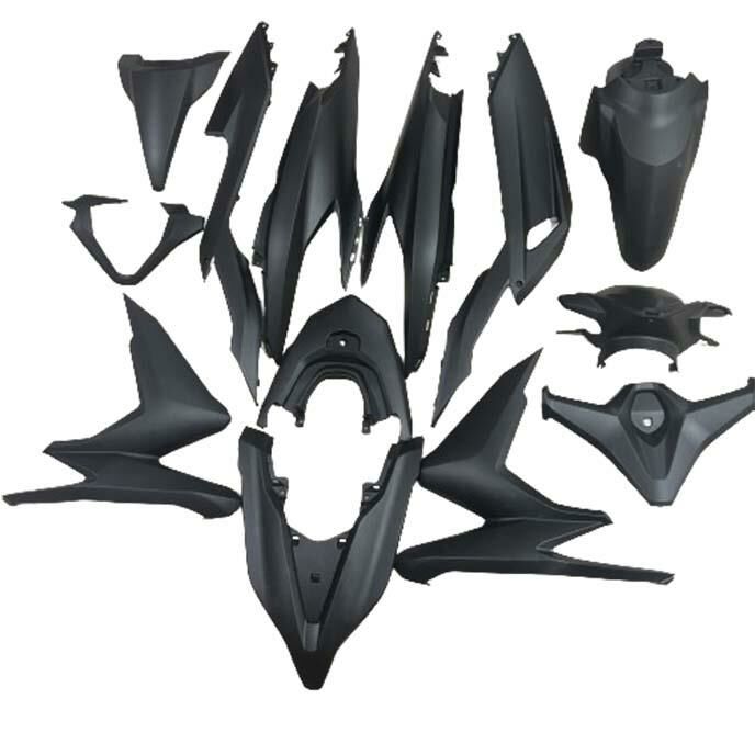 Rks Wildcat 125 2020-2024 Uyumlu Grenaj Kaporta Seti Mat Siyah Cs