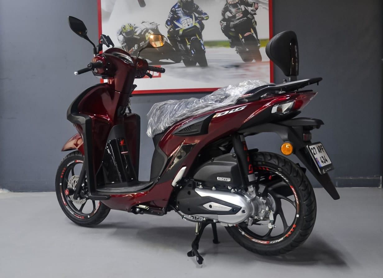 Honda Dio 110 2021-2023 Arka Yolcu Sırt Dayama SissyBar Beyaz