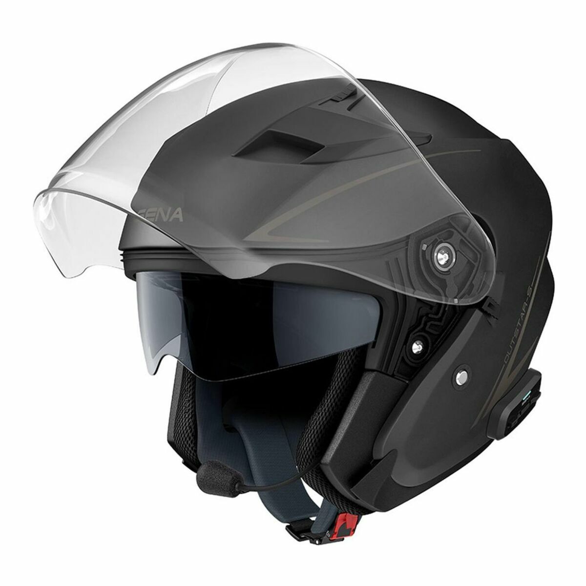 Sena OutStar BT Interkomlu Kask Mat Siyah