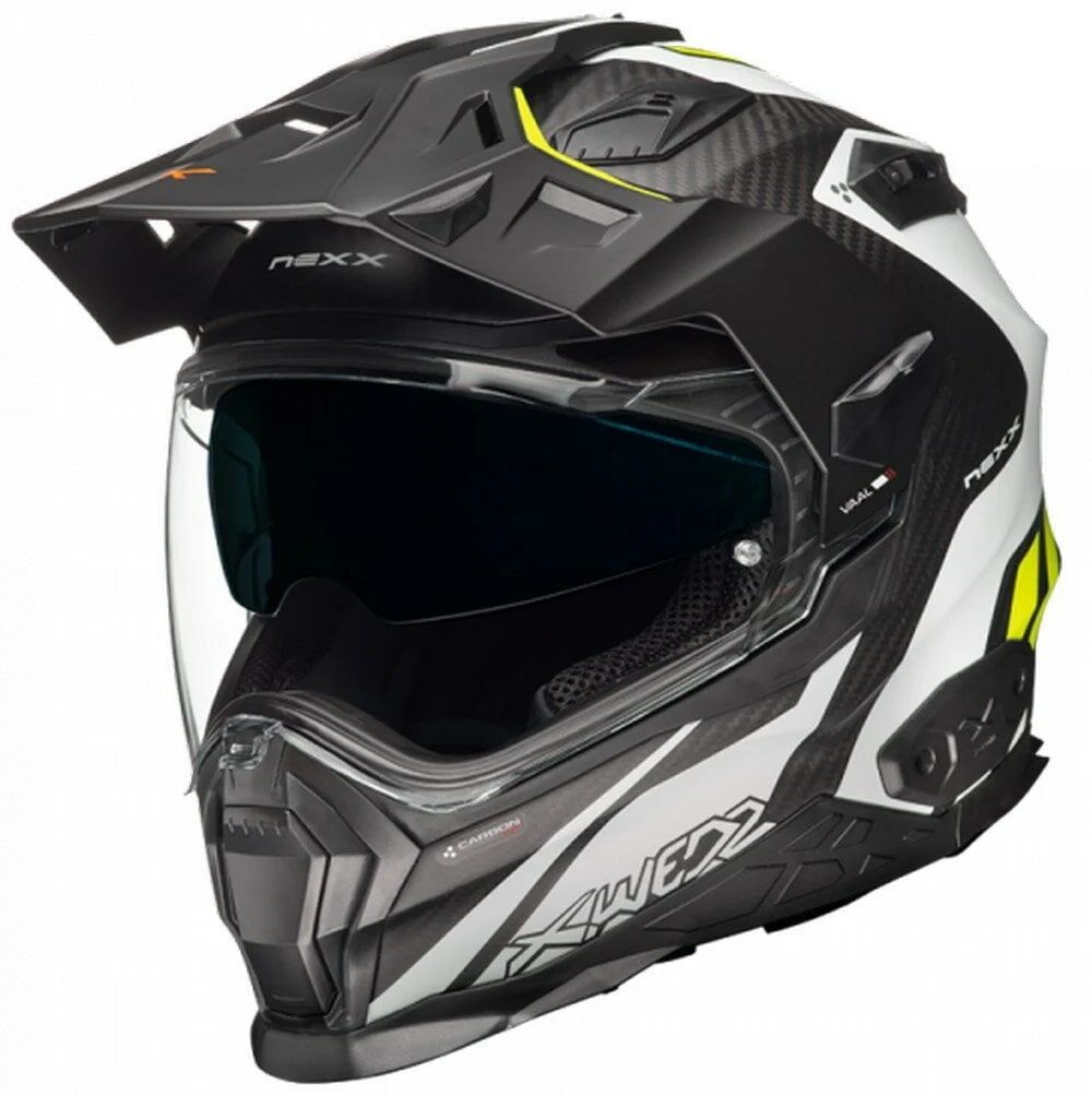 NEXX X.WED 2 VAAL MAT BEYAZ-NEON SARI KASK
