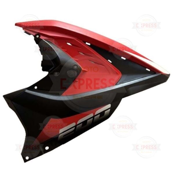 Bajaj Pulsar RS200 2021-2025 Sağ Ön Büyük Dizlik Grenajı Kırmızı-Siyah A