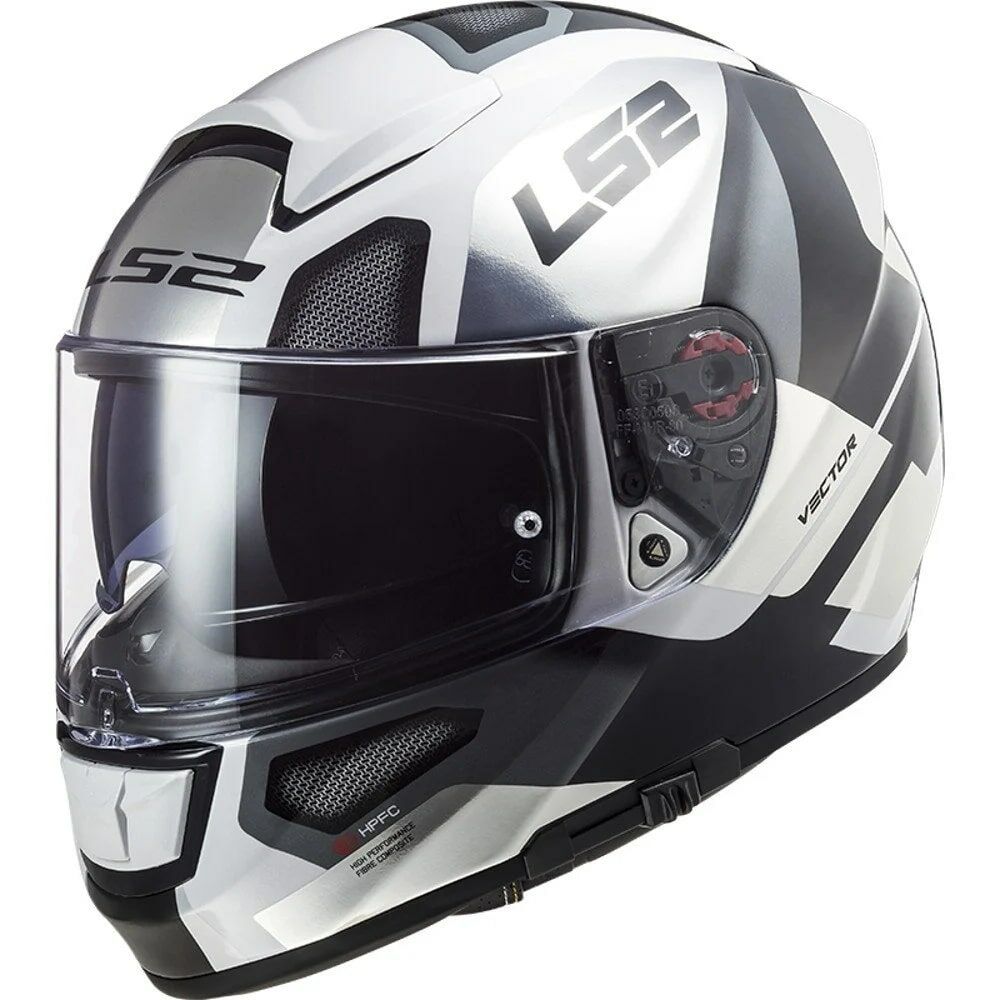 LS2 VECTOR AUTOMAT BEYAZ-TITANIUM KASK