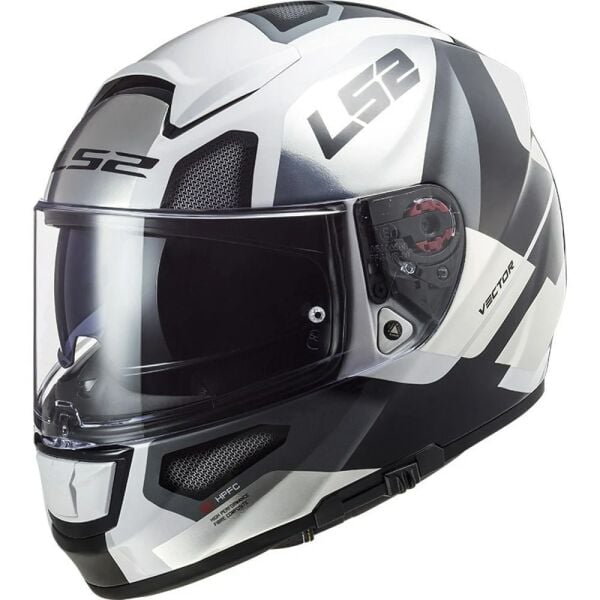 LS2 VECTOR AUTOMAT BEYAZ-TITANIUM KASK