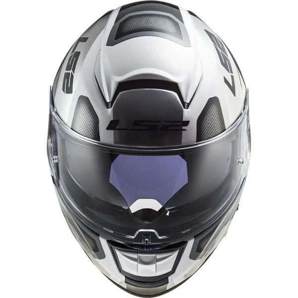 LS2 VECTOR AUTOMAT BEYAZ-TITANIUM KASK