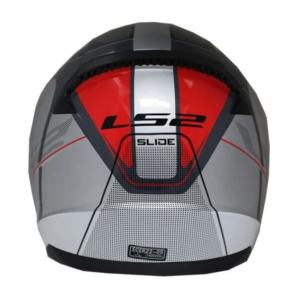 LS2 RAPID SLIDE BEYAZ-KIRMIZI KASK