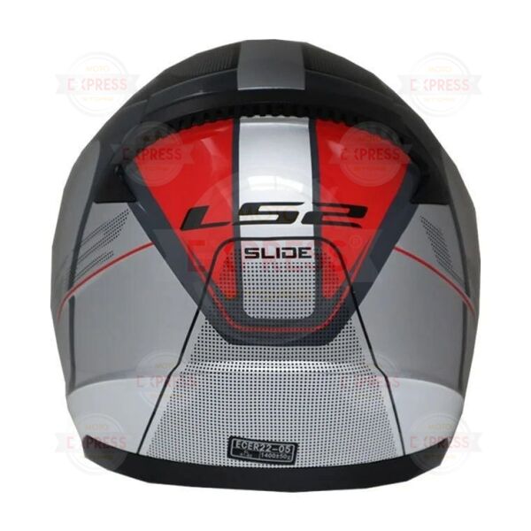 Ls2 Rapıd Slıde Beyaz-Kırmızı Kask 3XL