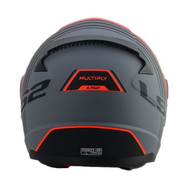 LS2 RAPID MULTIPLY MAT KIRMIZI ANTRASİT KASK