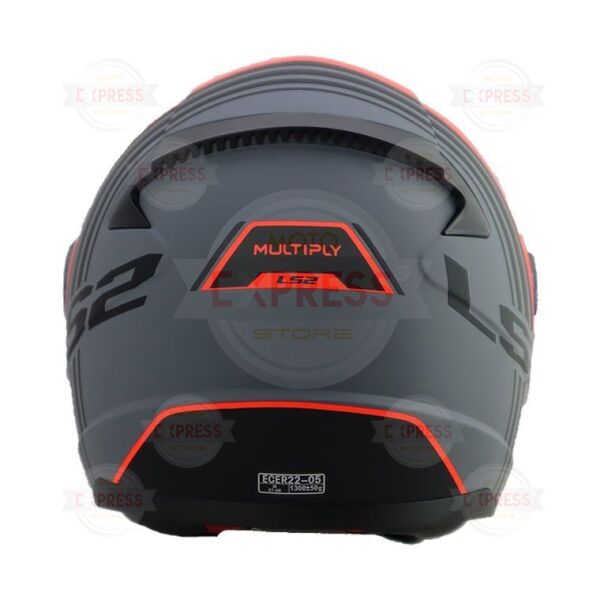 Ls2 Rapıd Multıply Mat Kırmızı Antrasit Kask XL