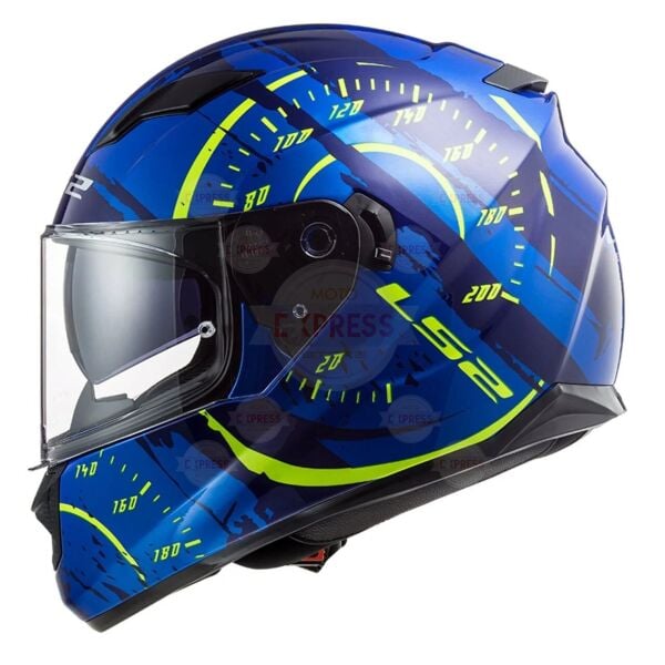 Ls2 Stream Evo Tacho Mavi Sarı Kask