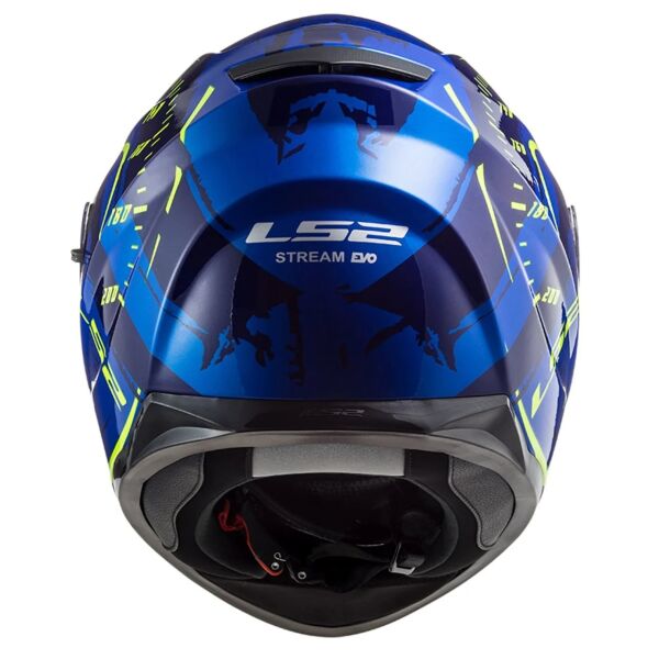 LS2 STREAM EVO TACHO MAVİ SARI KASK