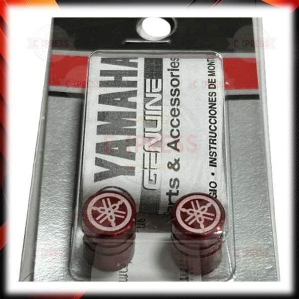 Yamaha Lastik Sibop Kapağı Düz Model Kırmızı 2'li