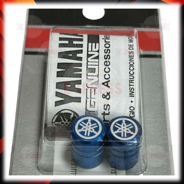 Yamaha Lastik Sibop Kapağı Düz Model Mavi 2'li