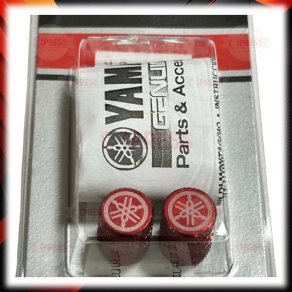 Yamaha Lastik Sibop Kapağı Tırtıklı Model Kırmızı 2'li