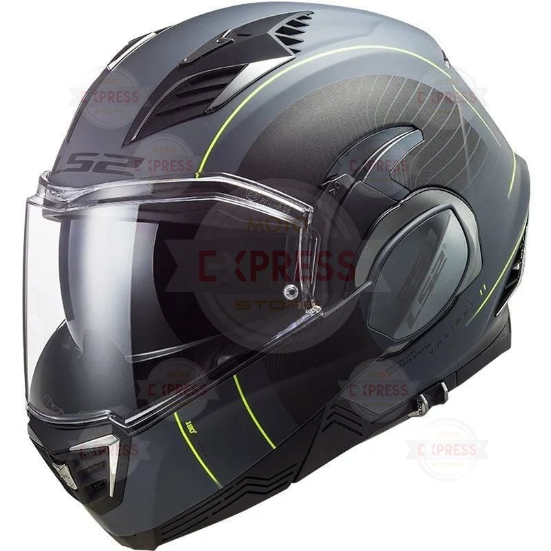 Ls2 Valıant 2 Cooper Mat Tıtanıum-Siyah Kask