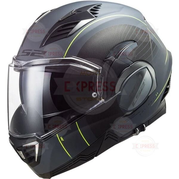 Ls2 Valıant 2 Cooper Mat Tıtanıum-Siyah Kask