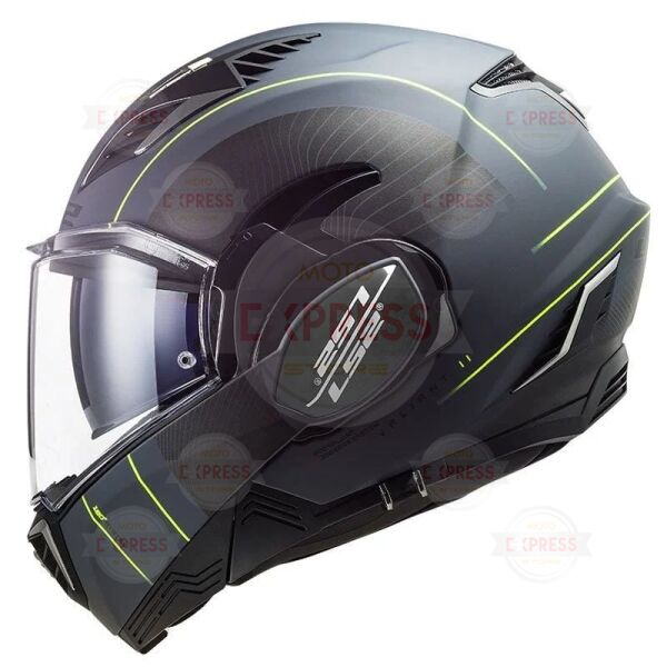 Ls2 Valıant 2 Cooper Mat Tıtanıum-Siyah Kask