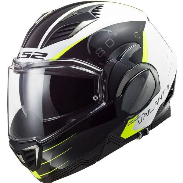 LS2 VALIANT 2 CODEX BEYAZ-SİYAH KASK