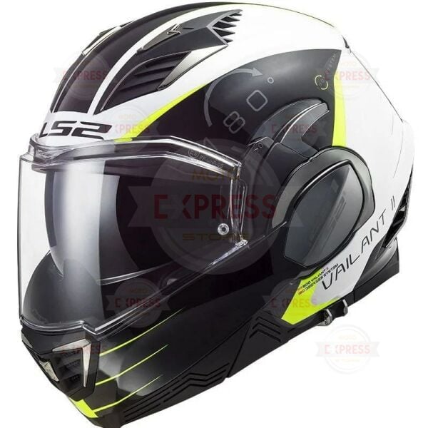 Ls2 Valıant 2 Codex Beyaz-Siyah Kask