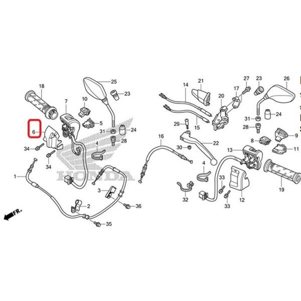 Honda Pcx125 2011-2013 Sağ Kütük Kumanda Kütüğü Arka Bağlantı Parçası Braketi A