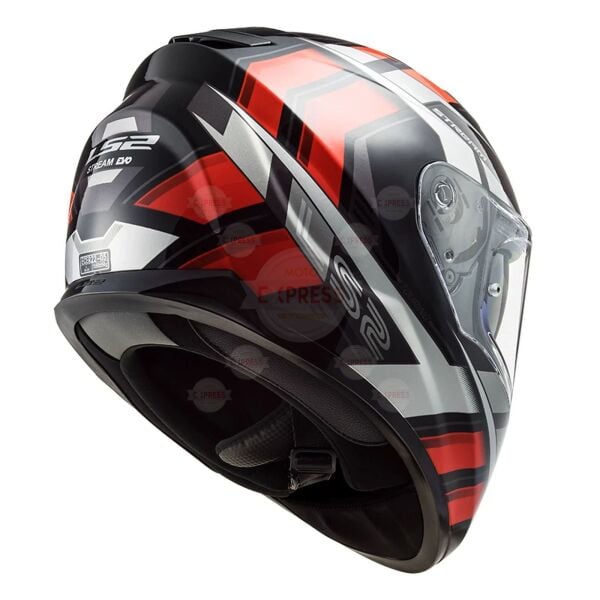 Ls2 Stream Evo Loop Siyah-Kırmızı Kask