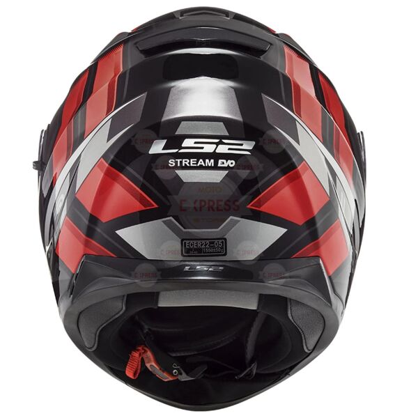 Ls2 Stream Evo Loop Siyah-Kırmızı Kask S