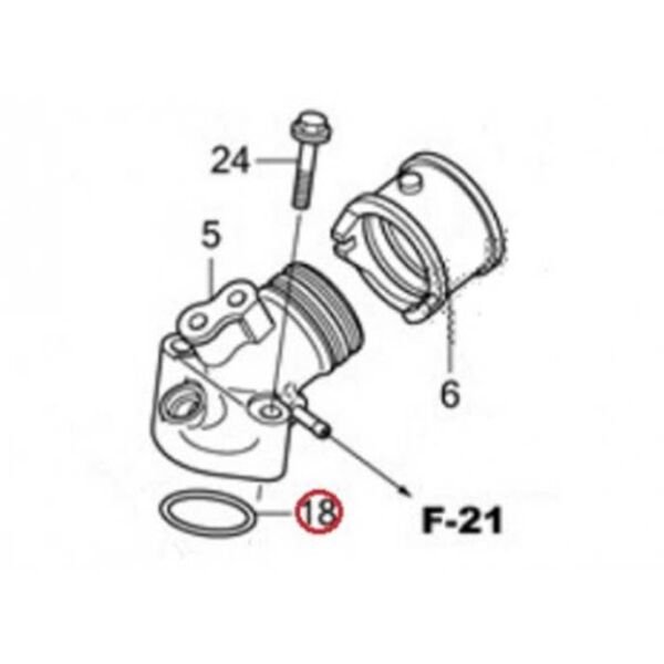 Honda Pcx125 Pcx150 2011-2020 1 Adet Manifold Fiberi Oringi A