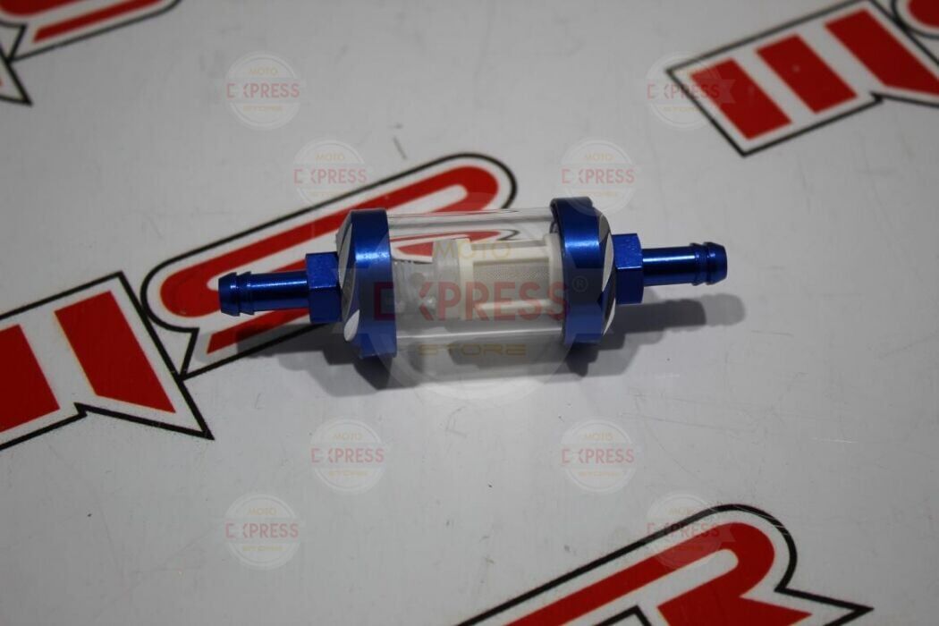 Moto Express CNC UNIVERSAL BENZİN FİLTRE MAVİ