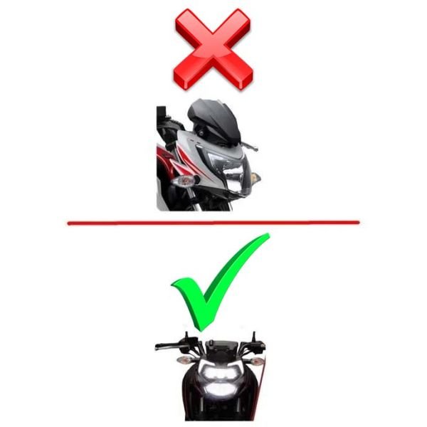 Tvs Apache RTR200 2024-2025 Sol Far Yanı Grenajı Paneli Beyaz-Kırmızı A
