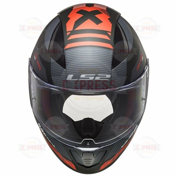 Ls2 Rapıd Xtreet Mat Siyah-Kırmızı Kask XL