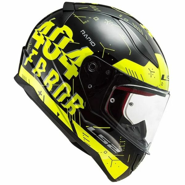LS2 RAPID PLAYER NEON SARI-SİYAH KASK