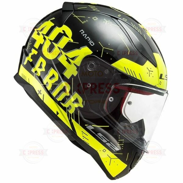 Ls2 Rapıd Player Neon Sarı-Siyah Kask XXL