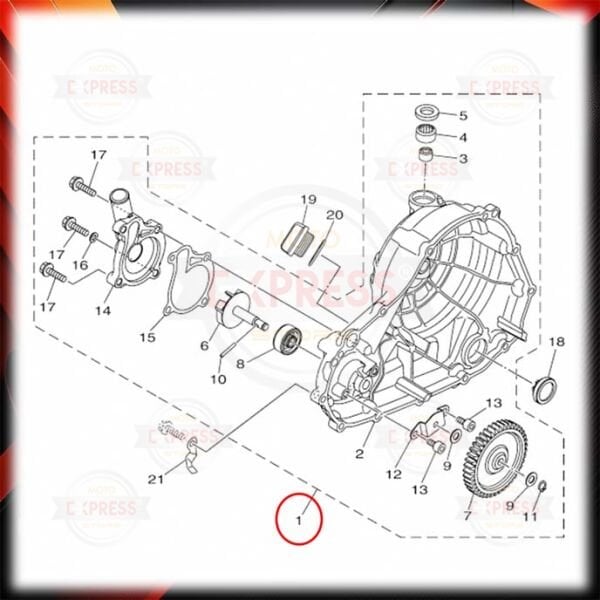 Yamaha Yzf R25 MT25 2021-2024 Sağ Kapak Motor Debriyaj Kapağı A