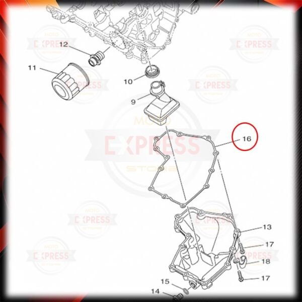 Yamaha Yzf R25 MT25 2021-2026 Alt Karter Contası A