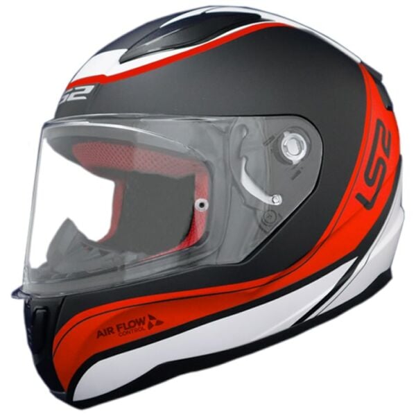 LS2 RAPID DEEPER MAT KIRMIZI-SİYAH KASK