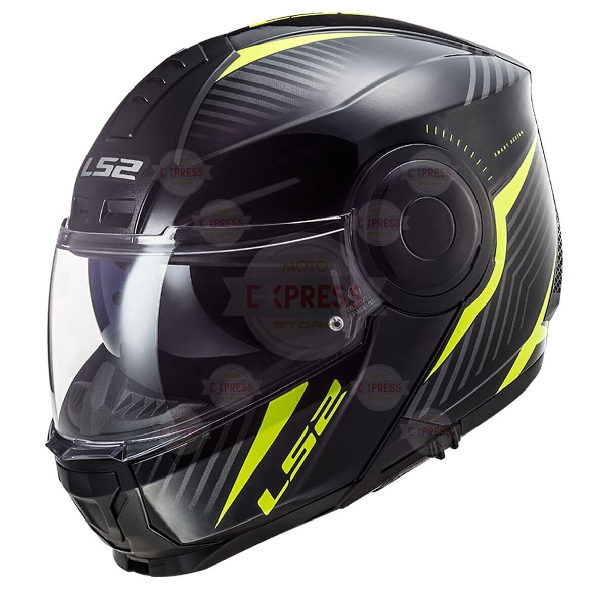 Ls2 Scope Skıd Siyah-Neon Sarı Kask XL